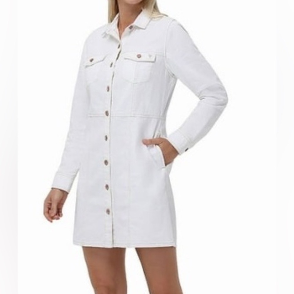 Frye White Denim Dress